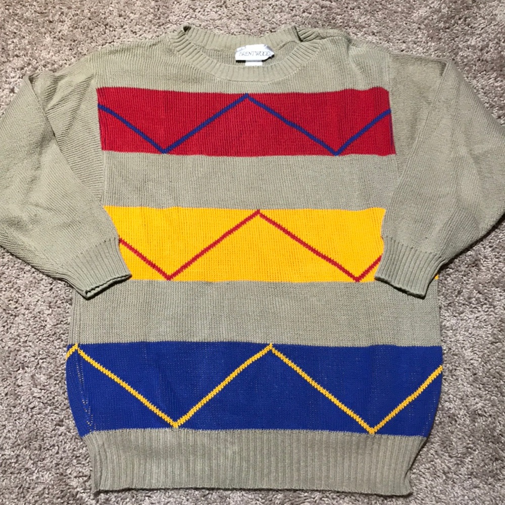 Vintage 90s Brentwood Stripe Sweater